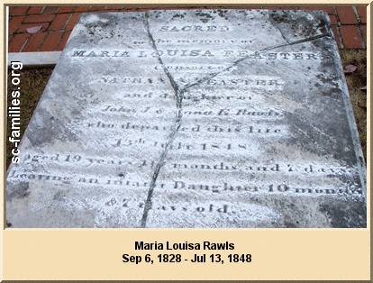 Maria Louisa Rawls.