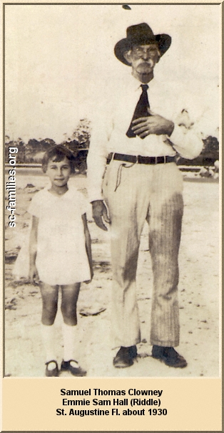 Samuel Thomas and Emmie Sam Hall (Riddle).