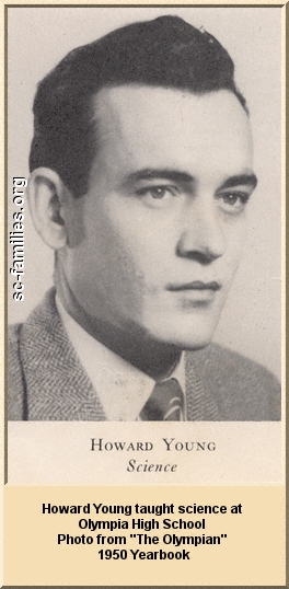 Photo: Howard Young taught science at Olympia High School. Photo from "The Olympian" 1950 Yearbook 