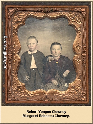Robert Yongue Clowney and Margaret Rebecca Clowney.