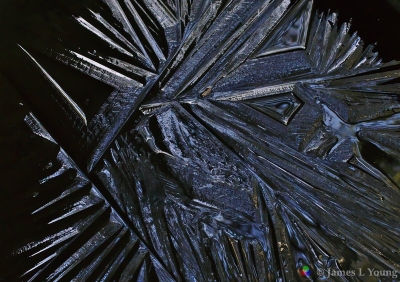 Interesting ice crystals in a rain barrel. (01-02-2018)