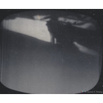 Neil Armstrong on ladder. The image on the TV was upside down. (07-21-1969 UTC) Apollo 11 lunar landing