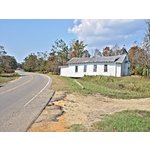 Church floated across road, west of Waveland, Miss. <br>On Pearlington Rd. near Bud Ladner Rd.