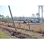 House damage in area west of Waveland, Mississippi. <br>On Pearlington Rd. 2 mi west of Lakeshore Rd.